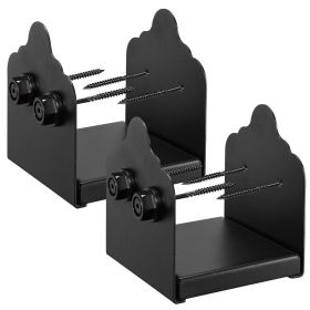 VEVOR 6x6 Post Base 2 Pcs, Inner Size 5.9x5.55 inch / 150x141 mm Post Brackets, Heavy Duty Carbon Steel Decking Posts