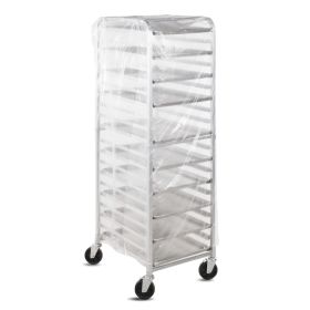 Roll of 50 Disposable Bun Rack Covers 52 x 80. Bread Rack Covers 52x80. Thickness 0.5 mil High Density Polyethylene Covers for Bakeries