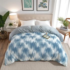 Blue Suede Camouflage Comforter (Option: Queen)