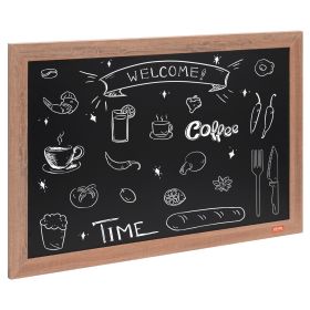VEVOR Magnetic Chalk Board, Hanging Message Signs with Chalks & Eraser, Vintage Chalkboard Sign (size: 20 x 30 inches)