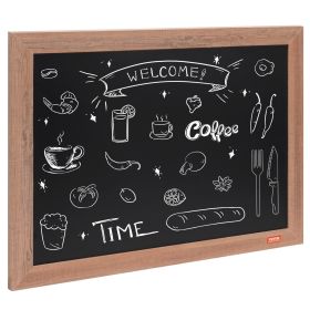 VEVOR Magnetic Chalk Board, Hanging Message Signs with Chalks & Eraser, Vintage Chalkboard Sign (size: 18 x 24 inches)