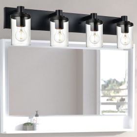 Black Bathroom Vanity Light Fixture (Numbers of Light: 4-Light)